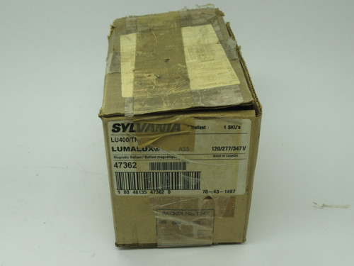 Sylvania LU400/TRI Magnetic Ballast 120/277/347V 3.80/1.65/1.30A NO CAP NEW