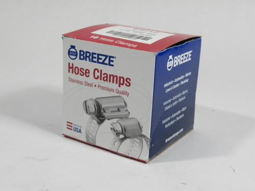 Breeze 64012 Stainless Steel Hose Clamp 11/16" to 1-1/4" Range *10-PACK* NEW