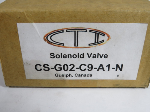 Control Technologies CS-G02-C9-A1-N Solenoid Directional Control Valve NEW