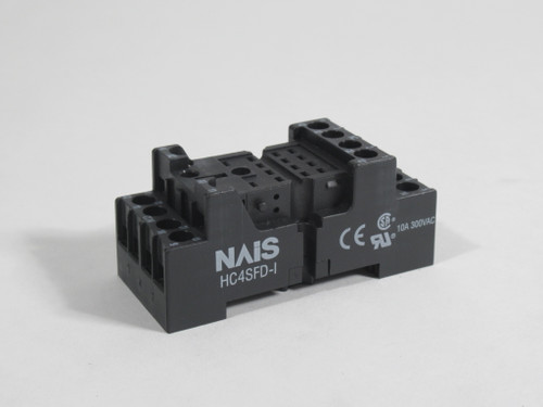 Nais HC4SFD-I Relay Socket 10A 300VAC 14-Blade USED