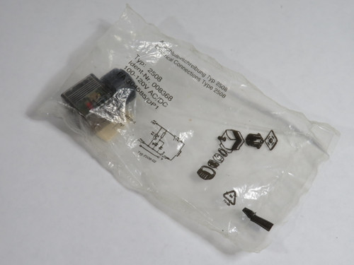 Burkert 008368 Solenoid Connector 100-120VAC/DC 6A 2508 NWB