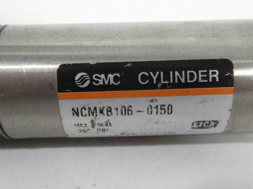SMC NCMKB106-0150 Pneumatic Cylinder 1-1/16" Bore 1-1/2" Stroke USED