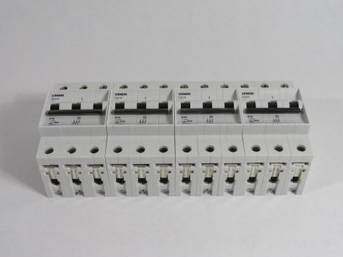 Siemens 5SX2310-8 Circuit Breaker 10A 400V 3-Pole D10 4-Pack NEW