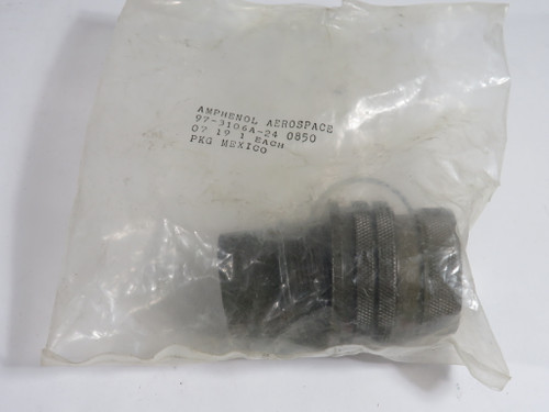 Amphenol 97-3106A-24 Straight Plug Connector Shell Size 24 OPEN BAG NWB