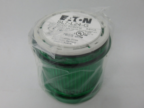 Eaton SL7-L24-G Continuous Green Stack Light Module 70mm 24V NEW