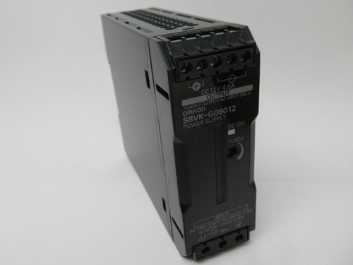 Omron S8VK-G06012 Book Type Power Supply In. 100-240VAC Out.12VDC@4.5A 60W NEW