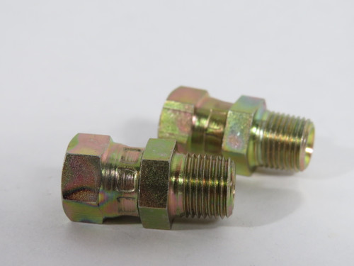 Lincoln 66649 Swivel Adapter Union 1/8" NPT Female/Male 2-Pack NOP