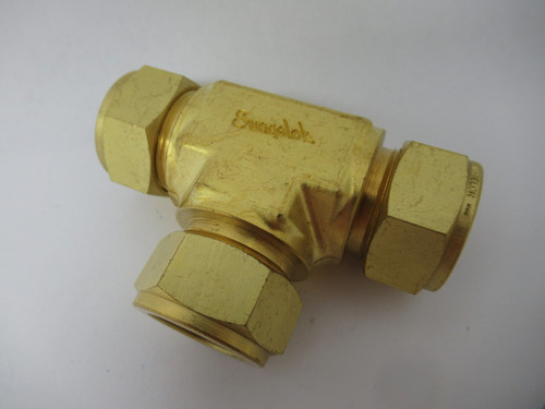 Swagelok B-1410-3SC11 Brass Union Tee Tube Fitting 7/8" NOP