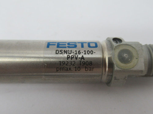 Festo 19232 DSNU-16-100PPV-A Pneumatic Cylinder 16mm B 100mm S SHELF WEAR NOP