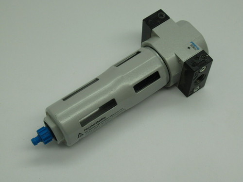Festo 162611 LF-1/4-D-5M-MINI Sintered Filter w/ Centrifugal Separator USED