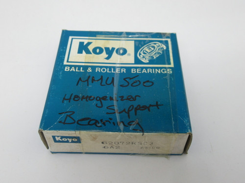 Koyo 62072RSC3 Ball Bearing Deep Groove 35mm ID 72mm OD 17mm Width NEW