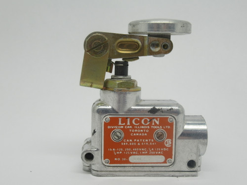 Licon 30-600 Limit Switch 15Amp 460VAC 125VDC 1/2HP USED