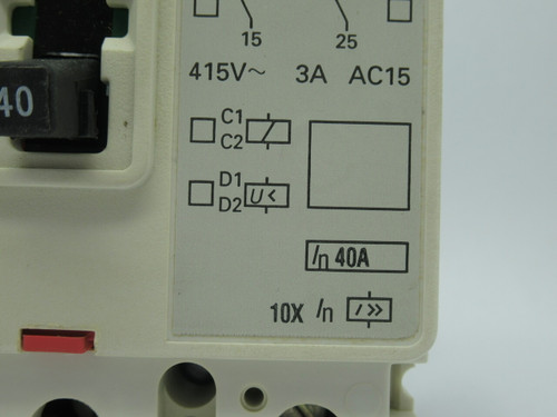 Siemens 3VF3113-0FJ41-0AA0 Circuit Breaker 40A 415V 3Pole 50/60Hz USED