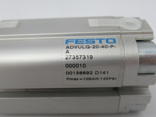 Festo 156692 ADVULQ-20-40-PA Compact Cylinder 20mm Bore 40mm Stroke NOP
