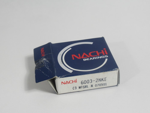 Nachi 6003-2NKE Deep Groove Ball Bearing 17x35x10mm NEW