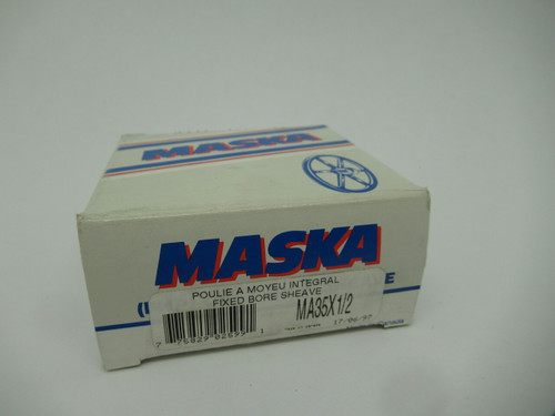 Maska MA35X1/2 Fixed Bore Sheave 1/2" Bore Cast Iron NEW