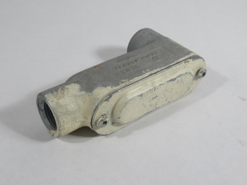 Crouse-Hinds LB18 90 DEG Conduit w/ Cover 1/2" *COSMETIC DAMAGE* USED