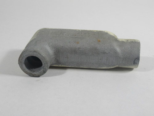 Crouse-Hinds LB18 90 DEG Conduit w/ Cover 1/2" *COSMETIC DAMAGE* USED