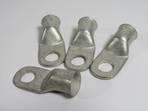 Generic Heavy Duty Ring Terminal Cable Lug 4/0AWG 1/2" M12 Stud Lot of 4 NOP