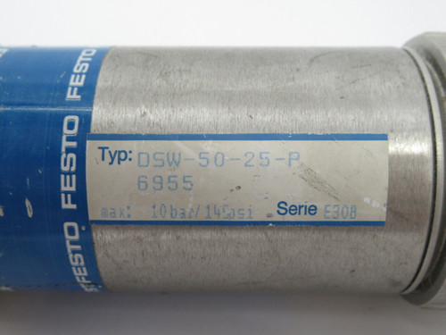 Festo 6955 DSW-50-25-P Pneumatic Cylinder 50mm Bore 25mm Stroke USED