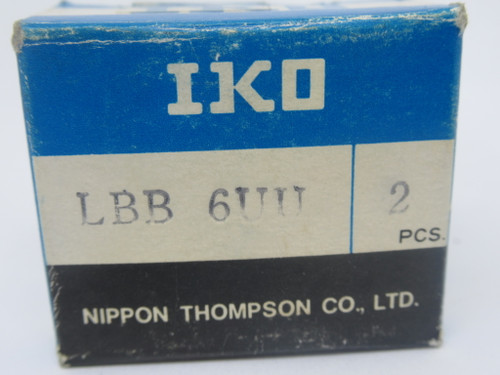 IKO LBB6UU Linear Bushing 3/8" Bore 5/8" Outer Diameter 7/8" Length NEW