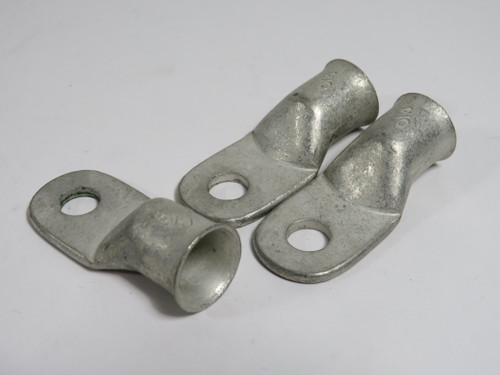 Generic Heavy Duty Ring Terminal Cable Lug 4/0AWG 3/8" M10 Stud Lot of 3 NOP