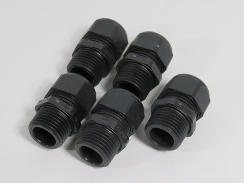 Hummel 1.209.1201.71 Polyamide Cable Gland 1/2"NPT 5-9mm Black Lot of 5 NOP