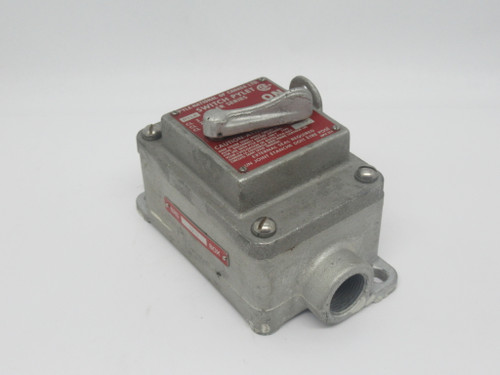 Pyle-National ERS-1000-T11 Selector Switch 20A 120-277VAC 1-Pole 3/4"NPT USED