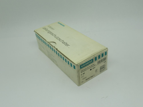 Siemens 5SX2340-7 Circuit Breaker C40 3-Pole 40A 480VAC 4-Pack NEW