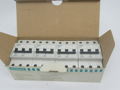 Siemens 5SX2340-7 Circuit Breaker C40 3-Pole 40A 480VAC 4-Pack NEW