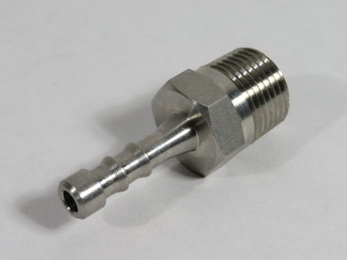 Generic Steel Barb Fitting 1/4" Hose ID x 3/8" Male NPT NOP