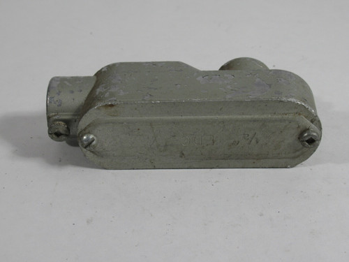 EDC LB-1/2 Unthreaded Conduit Body 1/2" LB w/ Cover *COSMETIC DAMAGE* USED