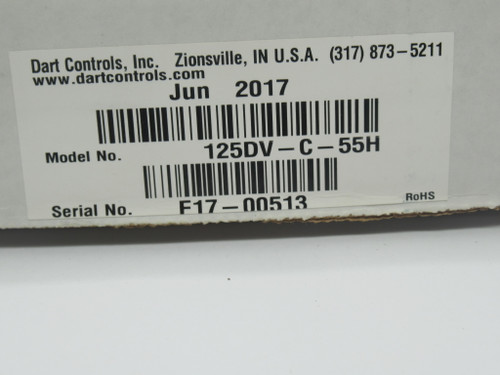 Dart Control 125DV-C-55H Speed Control Drive 120-240VAC 0-90/180VDC 5.5Amp NEW