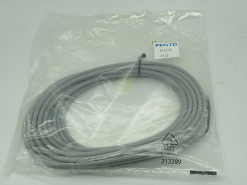 Festo 541334 NEBU-M8G3-K-5-LE3  Connector Cable 3Pin 0-60V AC/DC 3A 5M NWB