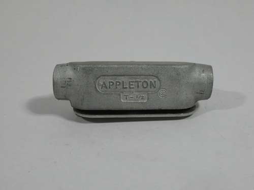 Appleton T-1/2 Threaded Conduit w/ Cover 1/2" USED