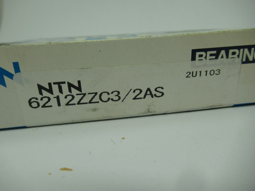 NTN 6212ZZC3/2AS Single Row Deep Groove Ball Bearing 110mmx60mmx22mm NEW