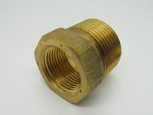 Parker 209P-16-12 Brass Hex Bushing 1" Male NPT x 3/4" Female NPT Lot of 2 NOP
