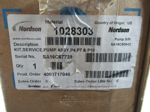 Nordson 1028303 Service Kit Pump Assembly NEW