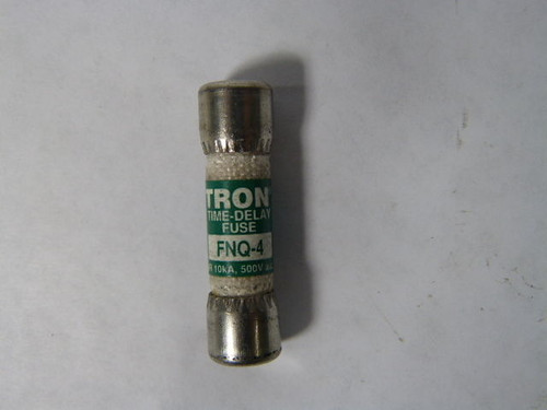 Tron FNQ-4 Time Delay Fuse 4A 500V USED
