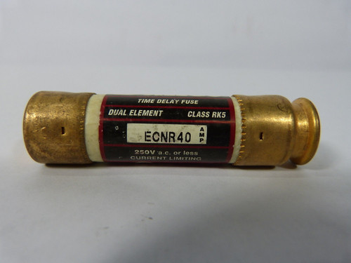 Bullet ECNR40 Time Delay Dual Element Fuse 40A 250V USED