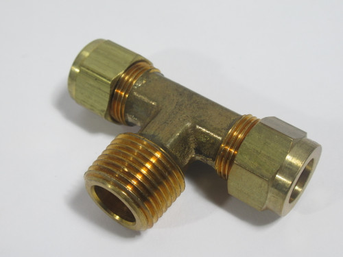 Fairview 1472-6C Brass D.O.T. Branch Tee 3/8" Tube x 3/8" Male NPT Lot of 2 NOP