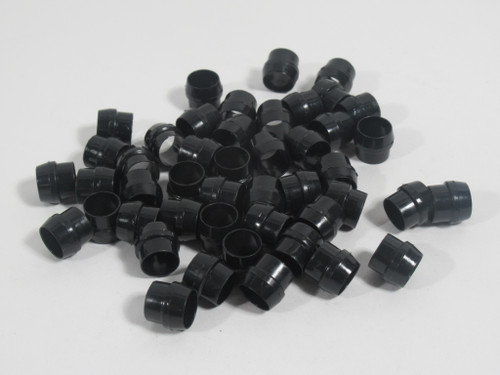 Generic Black Plastic Compression Fitting Sleeve 5/16" Tube Lot of 46 NOP