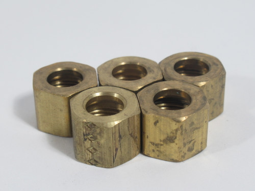 Generic Brass Compression Fitting Nut 5/16" Tube Lot of 5 NOP