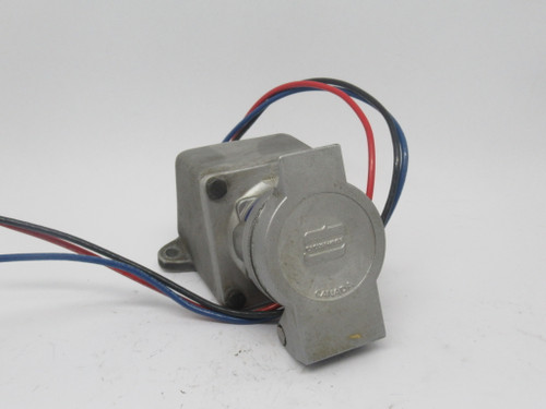 Crouse-Hinds AR341-M72 Arktite Receptacle 30A 250VDC 600VAC 4W 4P c/w ARE33 USED