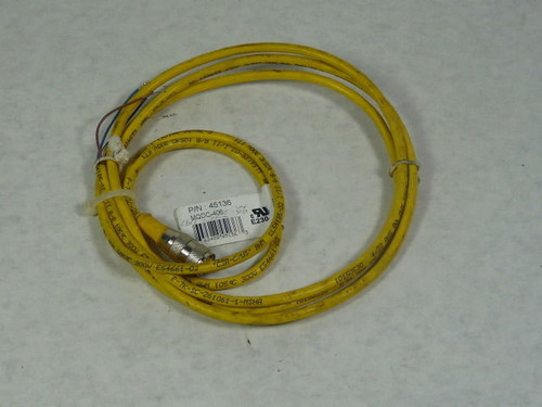 Banner 45136 MQDC-406 Euro-Fast Disconnect Cordset USED