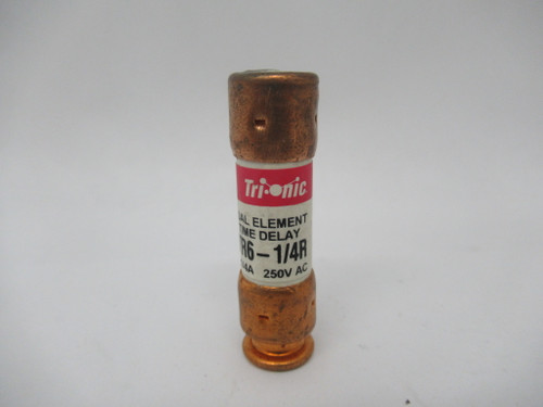 Ferraz Shawmut TR6-1/4R Tri-Onic Time Delay Fuse 6-1/4A 250VAC USED