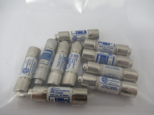 Edison EDCC6 Time Delay Current Limiting Fuse 6A 600VAC Lot of 10 USED