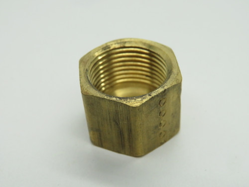Generic Brass Compression Nut 1/2" Tube x 5/8" Width Lot of 18 USED
