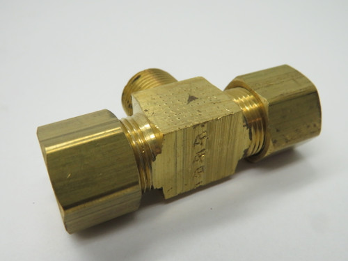 Anderson 72A-8C Brass Compression Branch Tee 1/2" Tube x 3/8" MNPT Lot of 5 NOP