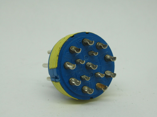 Amphenol 97-28-20P 14-Pin Male Circular Connector Insert USED